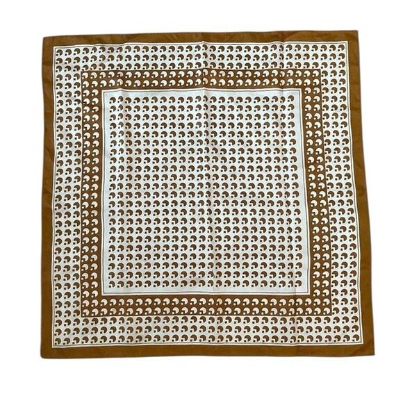 Vintage Hardy Amies Scarf Geometric Pattern Square Made In Japan 60s - Picture 2 of 6